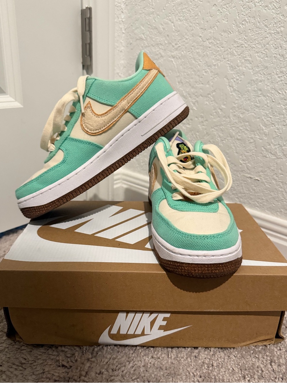 Nike Air Force 1 ‘07 LX “Happy Pineapple” sneaker, size 6.